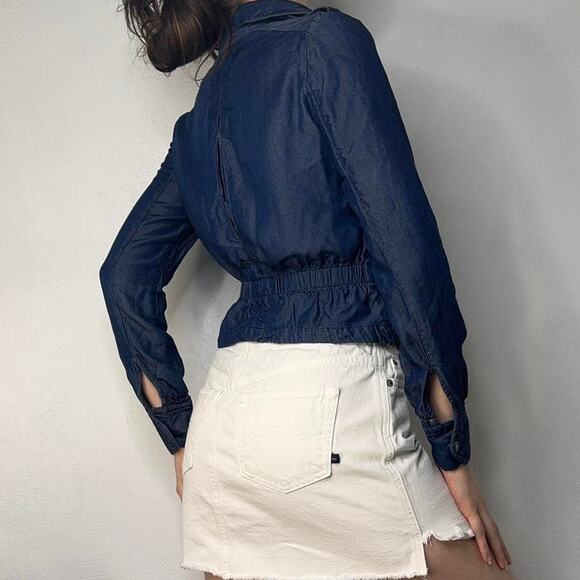 G-star Raw Womens Fitted Denim Look Utility Jacket Size XS - Picture 3 of 8